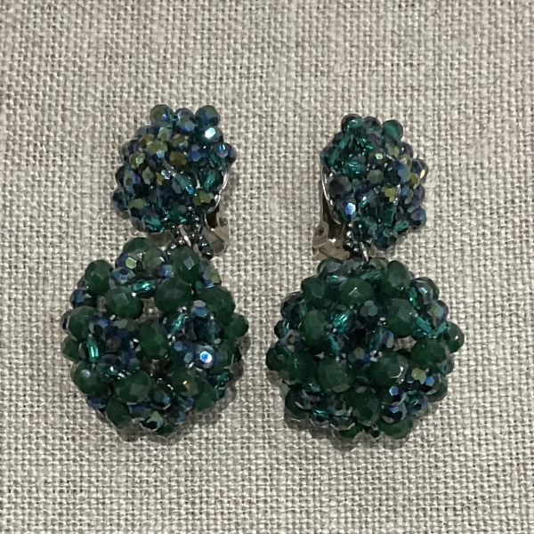 boucles d'oreilles clips couleurs