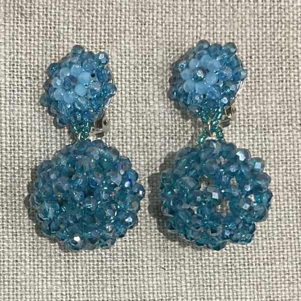 boucles d'oreilles clips couleurs