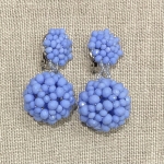 boucles d'oreilles clips couleurs