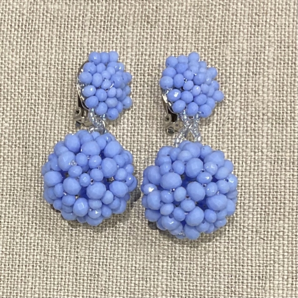 boucles d'oreilles clips couleurs