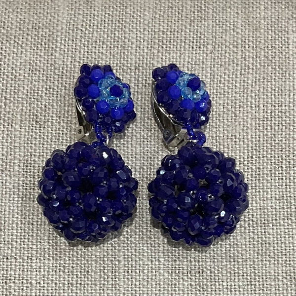 boucles d'oreilles clips couleurs