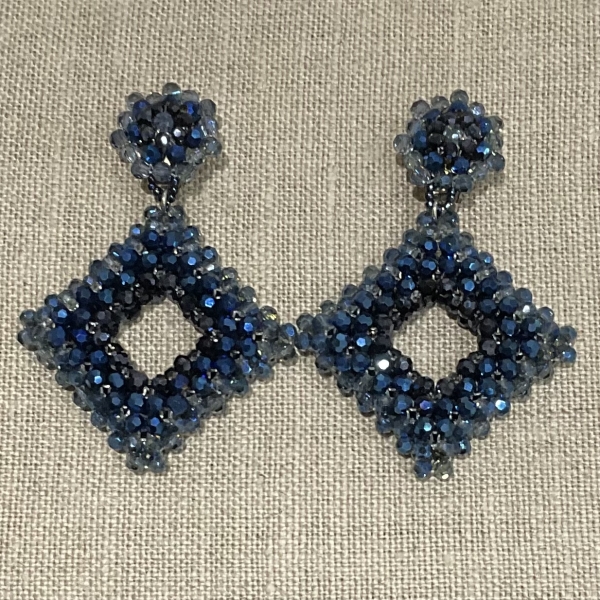 boucles d'oreilles clips couleurs