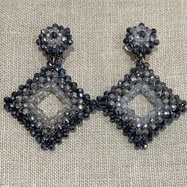 boucles d'oreilles clips couleurs