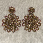 boucles d'oreilles clips couleurs