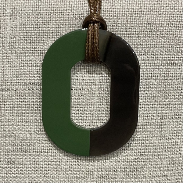 Colliers de corne de buffle naturelle couleur laquée