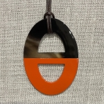 Collier corne de buffle naturelle couleur laquée