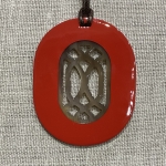 Colliers de corne de buffle naturelle couleur laquée