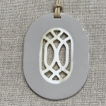 Colliers de corne de buffle naturelle couleur laquée