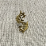 bague acier inoxydable ajustable feuille