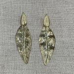 Boucles d'oreilles percé acier inoxydable doré