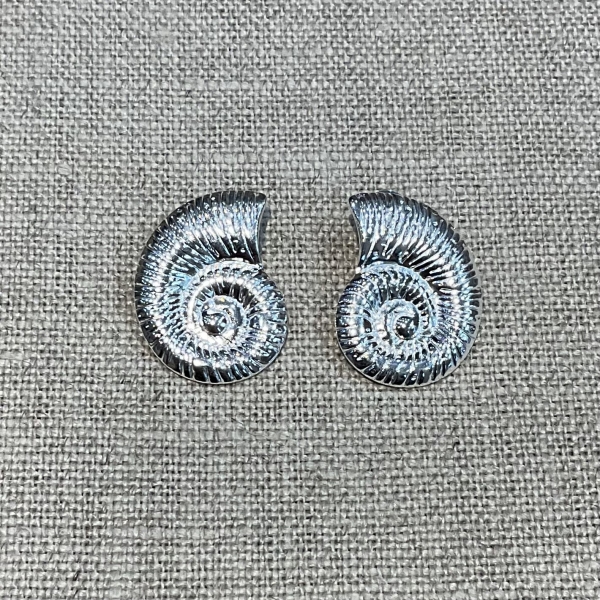 boucles d'oreilles acier inoxydable argenté