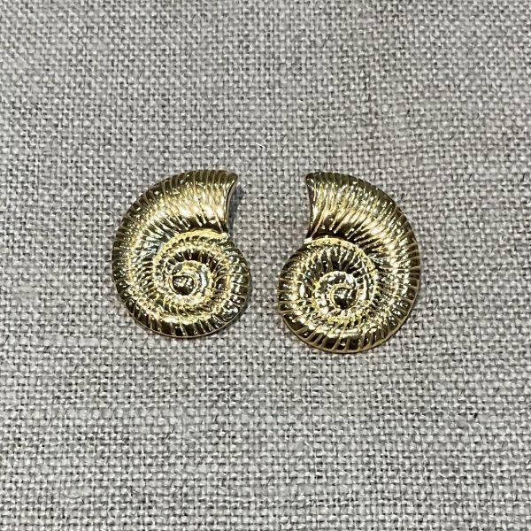 Boucles d'oreilles acier inoxydable doré