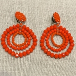 boucles d'oreilles clips couleurs