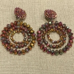 boucles d'oreilles clips couleurs