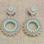 boucles d'oreilles clips couleurs