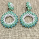 boucles d'oreilles clips couleurs