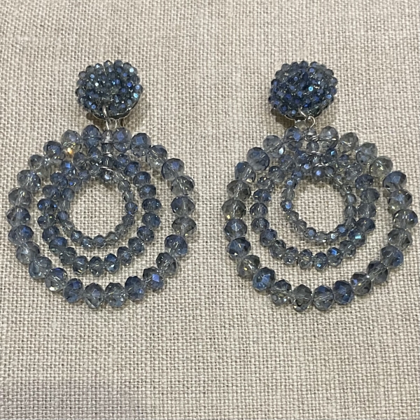 boucles d'oreilles clips couleurs