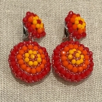 boucles d'oreilles clips couleurs