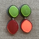 Boucles d’oreilles clips résine made in France