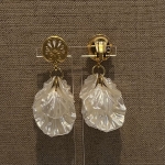 Boucles d’oreilles Clips fleurs blanches made in France