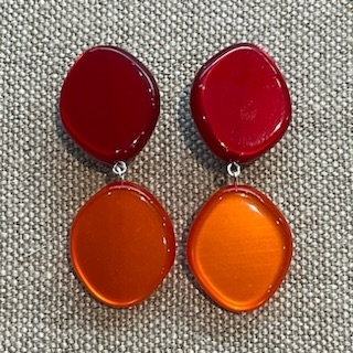 Boucles d’oreilles Clips résine made in France