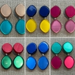 Boucles d’oreilles Clips résine made in France