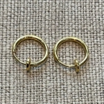 Créoles clip acier inoxydable