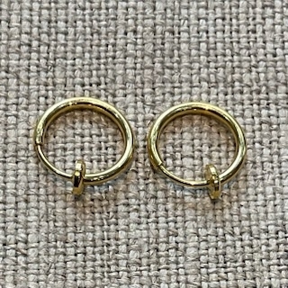 Créoles clip acier inoxydable