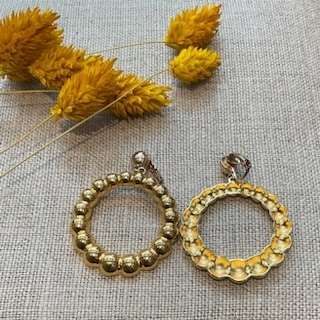 Boucles dore Clips acier inoxydable made in France