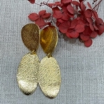 Boucles d’oreilles Clips Eulalie made in France doré acier inoxydable