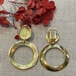 Boucles d’oreilles dorées Clips made in France