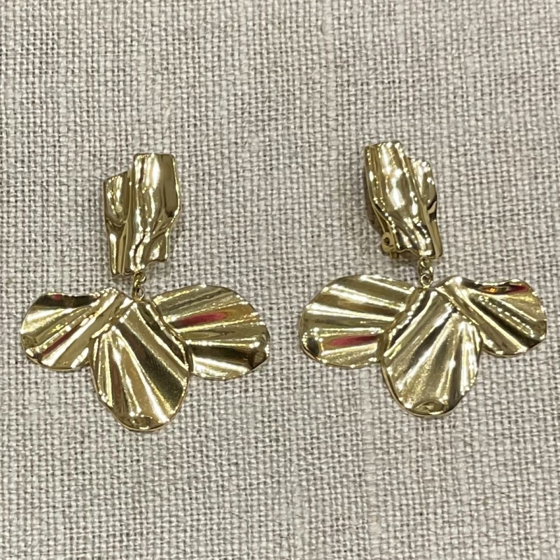 Boucles d'oreilles clips acier inoxydable