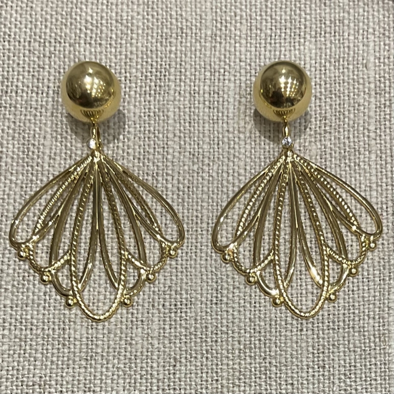 Boucles d'oreilles percé acier inoxydable