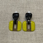 Boucles d’oreilles clips corne laquée