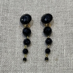 Chute de strass noir clips