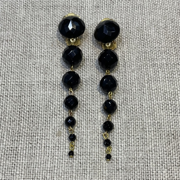 Boucles d’oreille chute de strass clips