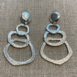 Florence Boucles d’oreilles Clips argenté made in France