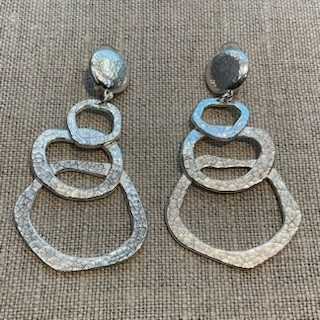 Florence Boucles d’oreilles Clips argenté made in France
