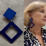 Boucles d’oreille clips percées résine Made in France Couleur