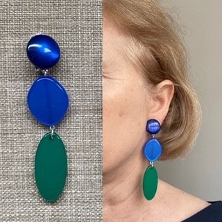 Boucles d’oreilles Clips résine made in France