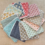 Lingettes démaquillantes tissu géométrique made in France