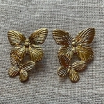 Boucles d’oreilles papillons acier inoxydable
