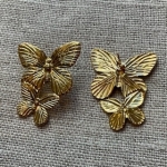 Boucles d’oreilles papillons acier inoxydable