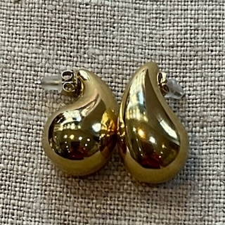 Goutte dorée acier inoxydable percées