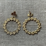 Boucles d’oreilles percées fleur acier inoxydable